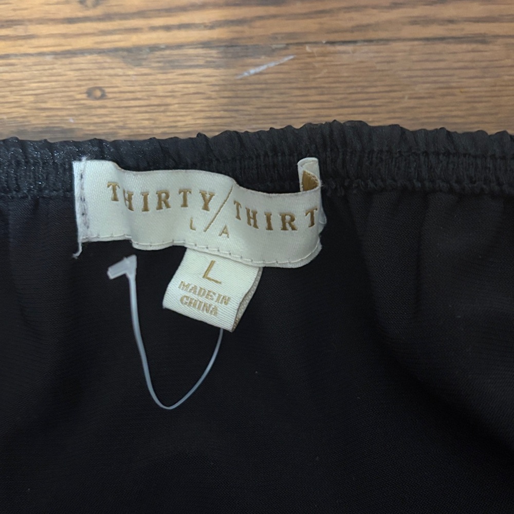 Thirty Thirty Elegant Black Halter Bodysuit Size L - Picture 6 of 8